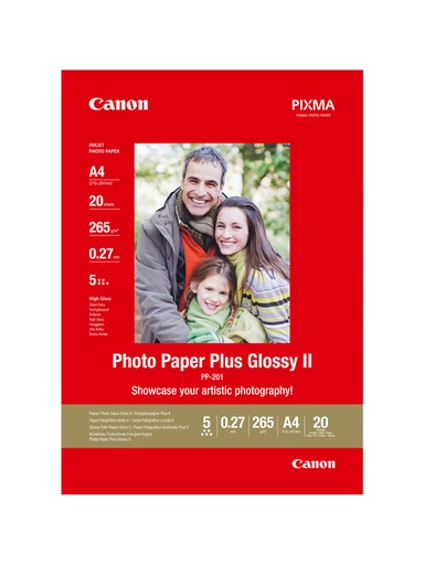 [129401] Inkjetpapier Canon PP-201 A4 265gr glans 20 vel