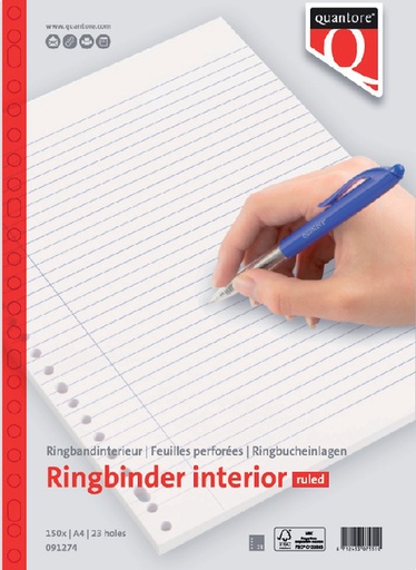 [091274] Interieur Quantore A4 23-gaats lijn 300 pagina's