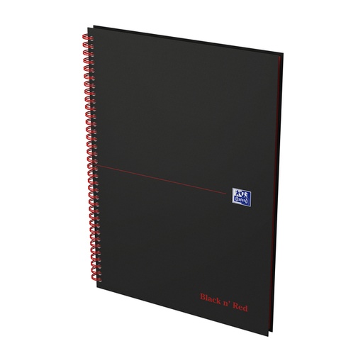 [011500] Cahier de notes Oxford Black n’ Red A4 ligné 140 pages 80g