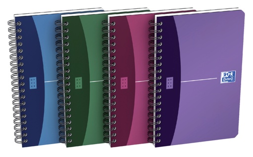[011361] Bloc à spirale Oxford Urban Mix 170x110mm ligné 90 feuilles assorti