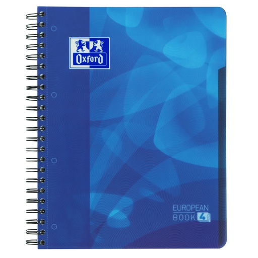 [274444] Cahier Projet Oxford School A4+ ligné 4 perf 240 pages 80g bleu