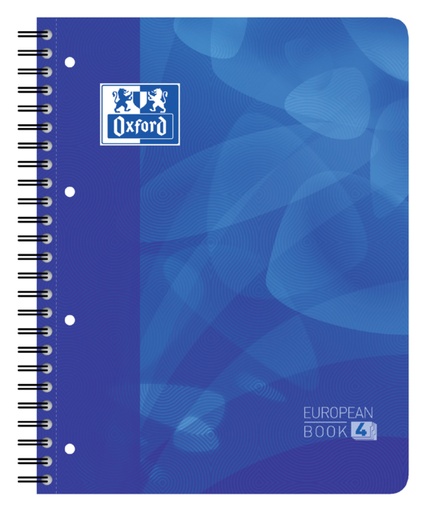 [274444] Cahier Projet Oxford School A4+ ligné 4 perf 240 pages 80g bleu