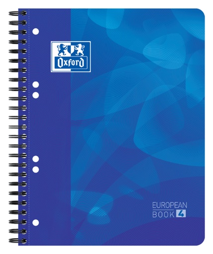 [274445] Cahier Projet Oxford School A5+ ligné 6 perf 240 pages bleu