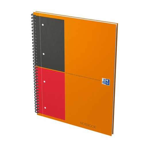 [011386] Cahier à spirale Oxford International Notebook A4+ ligné 160 pages