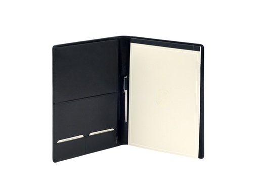 [513069] Conférencier Van der Spek 393 A4 cuir de buffle noir