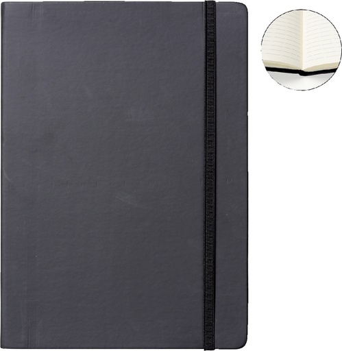 [011441] Carnet de notes Quantore A4 ligné 192 pages 80g noir