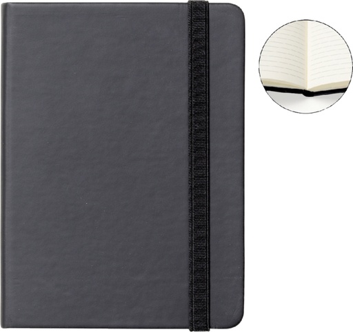 [011443] Carnet de notes Quantore A6 ligné 192 pages 80g noir