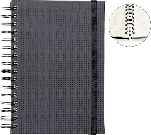 [011455] Notitieboek Quantore A5 spiraal tab lijn 192 pagina;'s 80gr motief