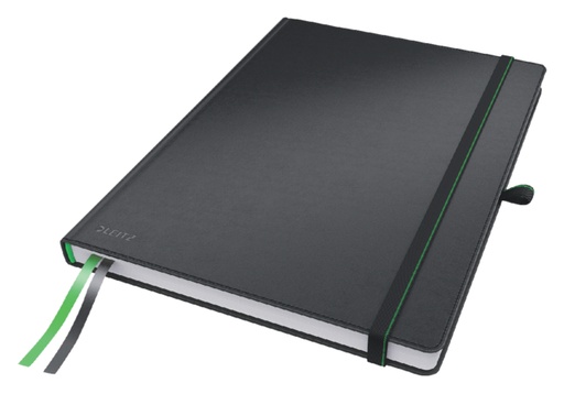 [510232] Cahier Leitz Complete A4 ligné 160 pages 100g noir