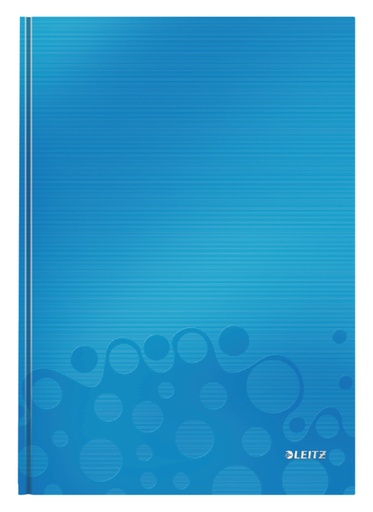 [510242] Cahier Leitz WOW A4 ligné 160 pages 90g bleu