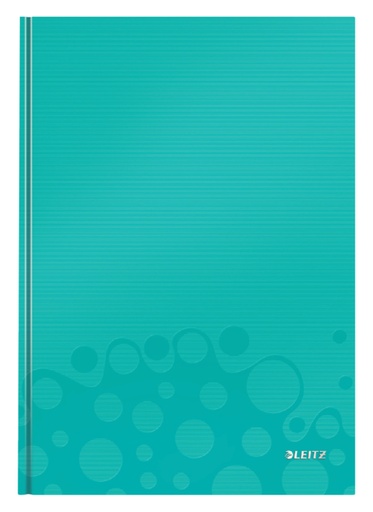 [510256] Cahier Leitz WOW A4 ligné 160 pages 90g menthe