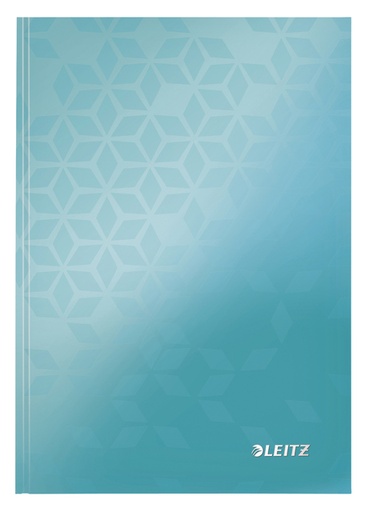 [510288] Notitieboek Leitz WOW A5 160blz 90gr lijn ijsblauw