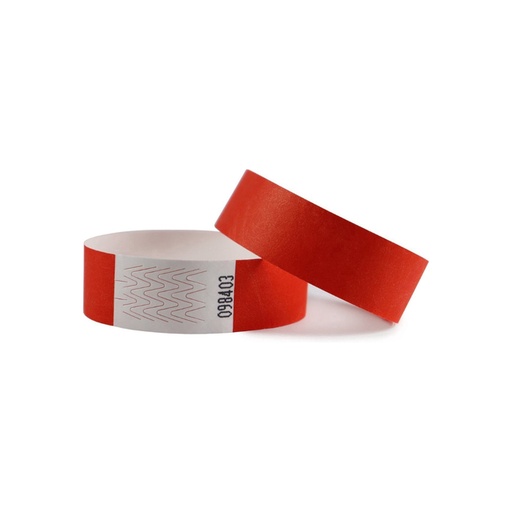 [505261] Bracelet Combicraft Tyvek rouge 100 pièces