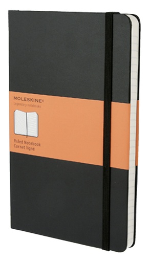 [011513] Notitieboek Moleskine large 130x210mm lijn hard cover zwart