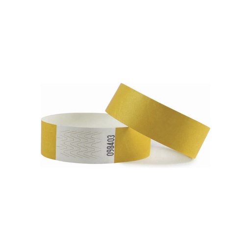 [505262] Bracelet Combicraft Tyvek jaune 100 pièces