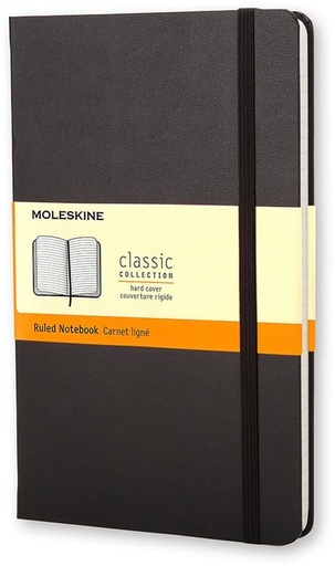 [011516] Carnet de poche Moleskine 90x140mm ligné couverture rigide noir