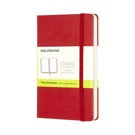 [011527] Carnet de notes Moleskine Pocket 90x140mm uni rigide rouge