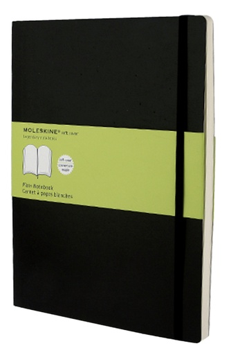 [011531] Carnet de notes Moleskine XL 190x250mm uni couverture souple noir