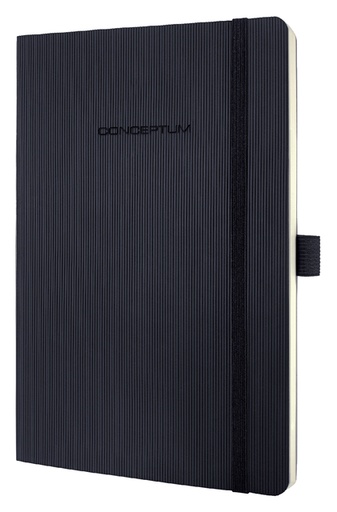 [392760] Notitieboek Sigel Conceptum Pure A5 194blz 80gr lijn softcover zwart