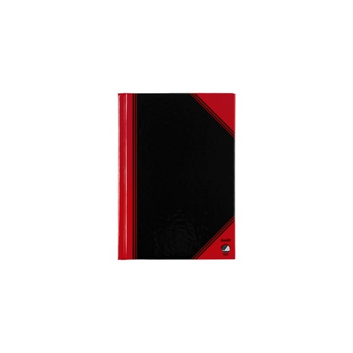 [392481] Cahier de notes Bantex noir/rouge A6 ligné 70g 96 feuilles