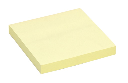 [392607] Bloc-mémos Quantore 76x76mm jaune 100 feuilles