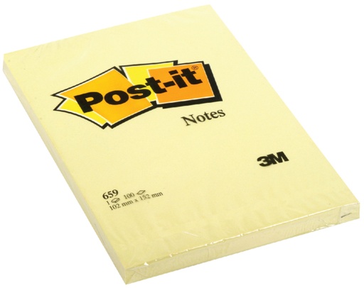 [392575] Bloc-mémos  Post-it 659 152x102mm jaune